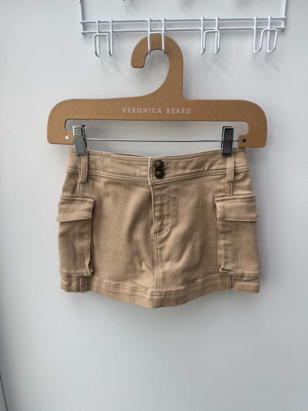 Princess Polly Tan Cargo Mini Skort